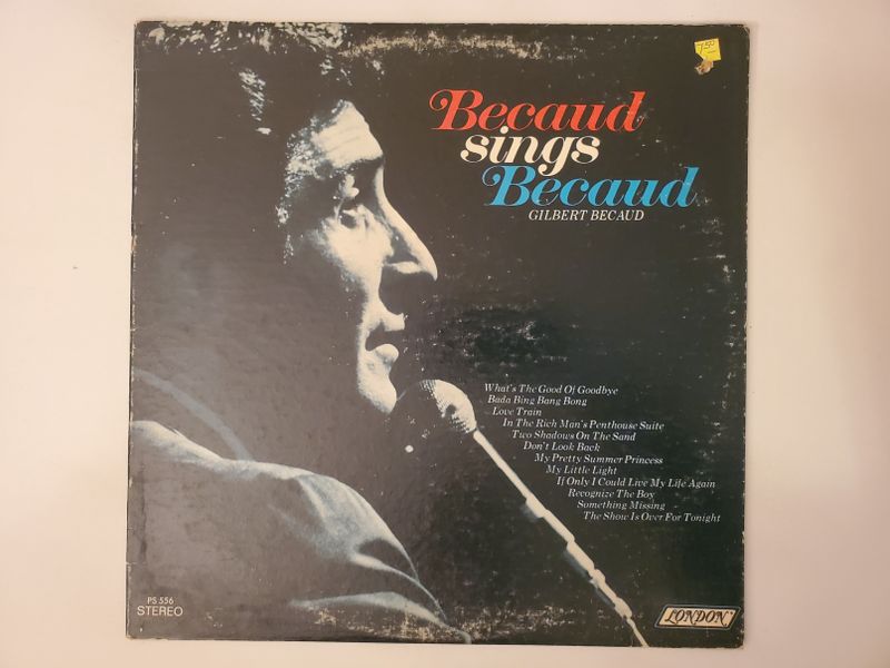 Gilbert Becaud Becaud Sings Becaud vinyl record